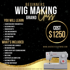 One On One Wigs Making Class (Grand package)